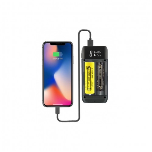 Повербанк-корпус/зарядка Liitokala Lii-MP2, 2x18650-21700, USB-C QC+PD, LCD, Box (Power Bank Case)