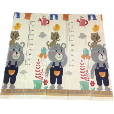 Детский складной двухсторонний термо коврик, размер 200x175x0.8 см (53339)