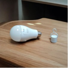 Светодиодная лампочка с аккумулятором автономная аварийная лампа Arexes 20W E27 3 режима свечения с патроном