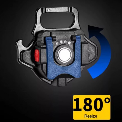 Аккумуляторный LED фонарик брелок W5133, Type-C 7 режимов, шнурок, магнит, открывачка