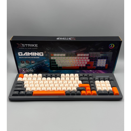 Проводная клавиатура с подсветкой XSTRIKE X-1016 RGB USB с подсветкой