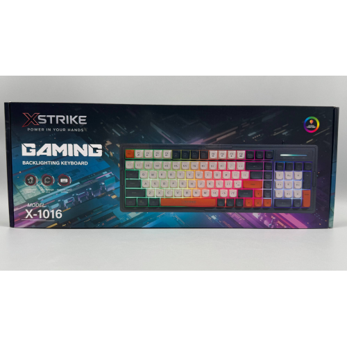 Проводная клавиатура с подсветкой XSTRIKE X-1016 RGB USB с подсветкой