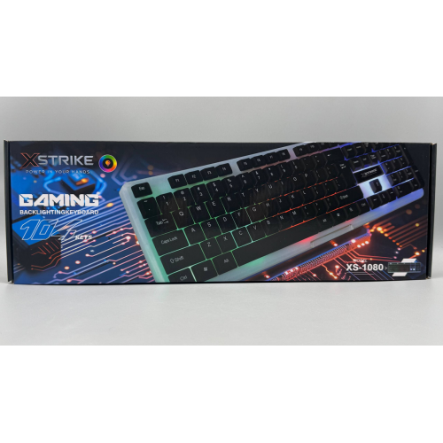 Проводная клавиатура с подсветкой XSTRIKE X-1080 RGB USB с подсветкой