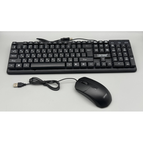 Проводная клавиатура + мышка XSTRIKE X-1012 USB OFFICE