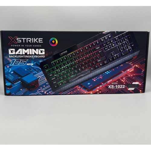 Проводная клавиатура с подсветкой XSTRIKE X-1022 RGB USB с подсветкой