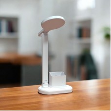 Настольная аккумуляторная LED-лампа BL-A7 с подставкой для гаджетов зарядка от USB Белая