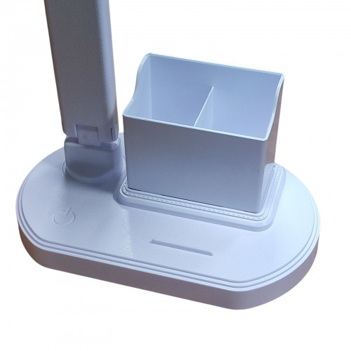 Настольная аккумуляторная LED-лампа BL-A7 с подставкой для гаджетов зарядка от USB Белая