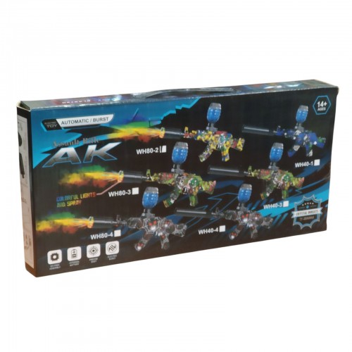 Автомат АК47 игрушечный с глушителем подсветкой на аккумуляторе и орбизах (WH80-2)