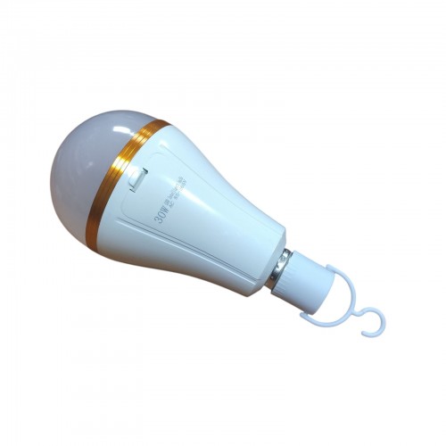 Светодиодная лампочка с аккумулятором автономная аварийная лампа 3584 30W E27 3 режима свечения с патроном