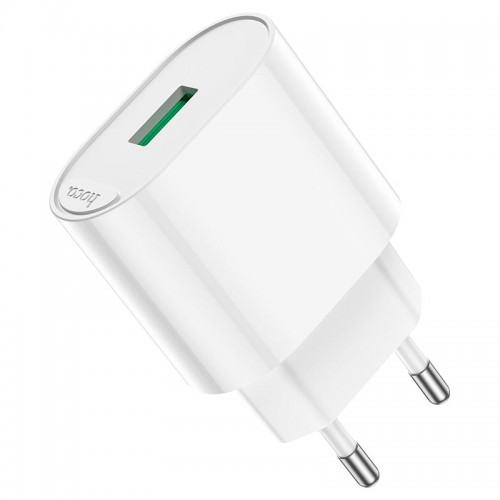 Зарядное устройство HOCO C109A Fighter QC3.0 18W с кабелем Type C Белый