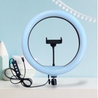 Кольцевая Led лампа 30 см LJJ-30 с держателем для телефона 3 режима + RGB