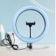 Кольцевая Led лампа 30 см LJJ-30 с держателем для телефона 3 режима + RGB
