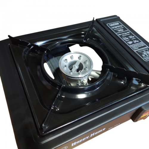 Туристическая портативная газовая плита горелка Portable Gas Stove BDZ-155-A с переходником