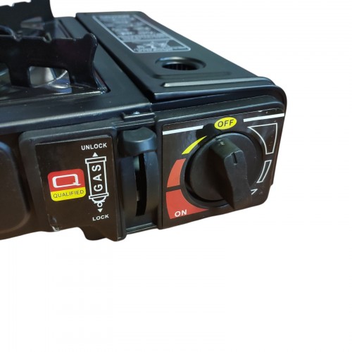 Туристическая портативная газовая плита горелка Portable Gas Stove BDZ-155-A с переходником