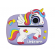Детский фотоаппарат моментальной печати фото Unicorn "Единорог" Интерактивная игрушка для детей Фиолетовый