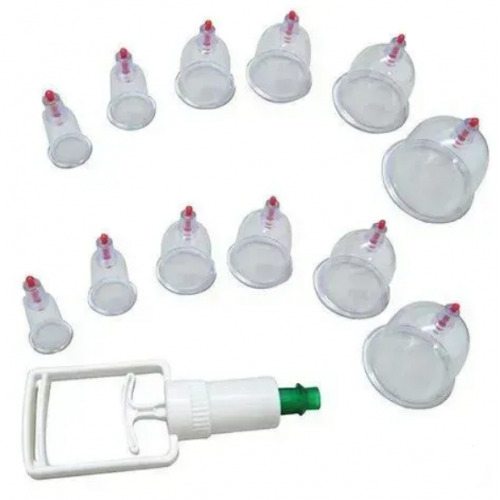 Вакуумные банки для массажа, от целлюлита, для домашней терапии с насосом 12 штук