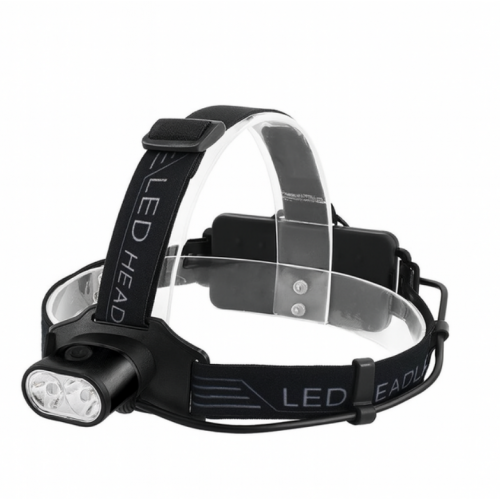 Мощный Налобный фонарь 2128-2T6 фонарик зарядка Type C 3 режима Черный