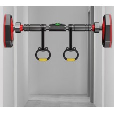 Турник раздвижной для подтягивания с кольцами, диапазон хода 65-100 см для дома