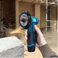 Аккумуляторная болгарка в чемодане, 2 аккумулятора, Domotec 10011 / Электроболгарка / Мини болгарка