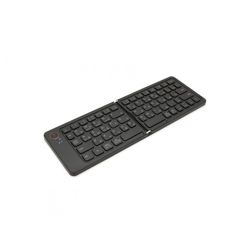 Клавиатура беспроводная bluetooth B023, раскладная, 67 клавиш, (Eng/Pyc), 280x92мм Чёрная