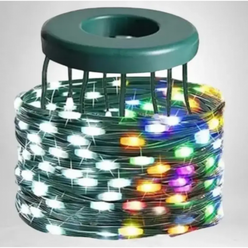 Гирлянда Конский хвост от USB, 2м, 10 нитей, 200LED + пульт / Смарт гирлянда / Умная гирлянда на елку