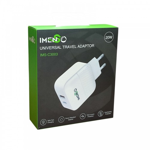Зарядное устройство 20W USB+Type-C IMENSO IMS-C3003 блок питания Белый