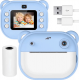 Детский фотоаппарат моментальной печати фото M3 Интерактивная игрушка для детей Синий