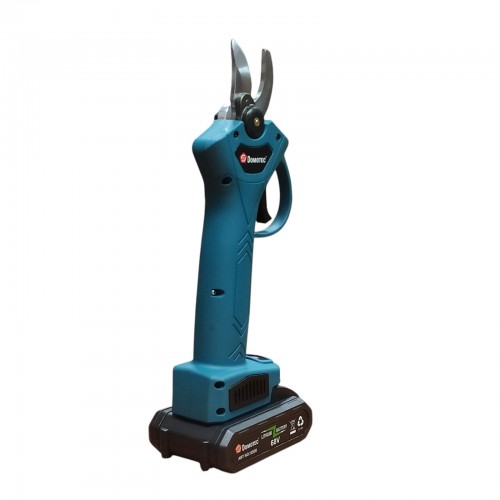 Электрический секатор Domotec 8500 в кейсе + 2 аккумулятора / Ножницы садовые / Электросекатор для сада