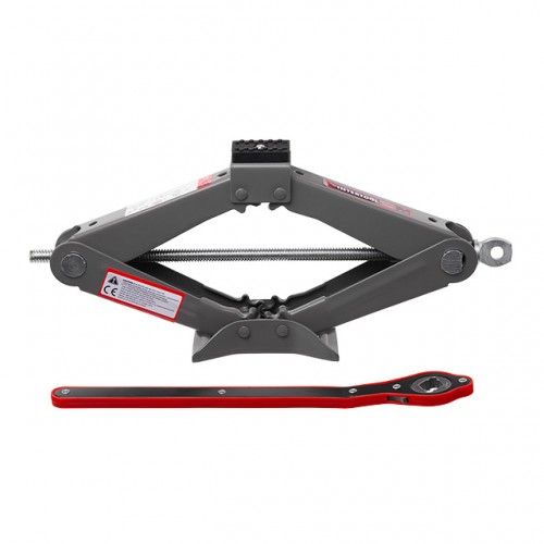 Домкрат механический ромбовидный, 1,5 т, с трещоткой, резиновый упор, 90-370 мм INTERTOOL GT0183