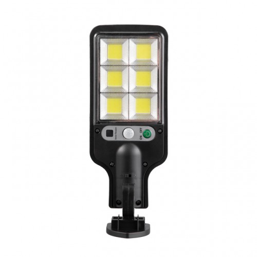 Светильник аккумуляторный настенный 6 COB, уличный, солнечная панель, датчик движения INTERTOOL LB-0115