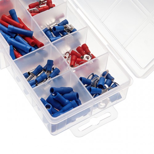 Коннекторы обжимные, 144 шт., изолированные, для автомобильной электропроводки INTERTOOL TC-9010