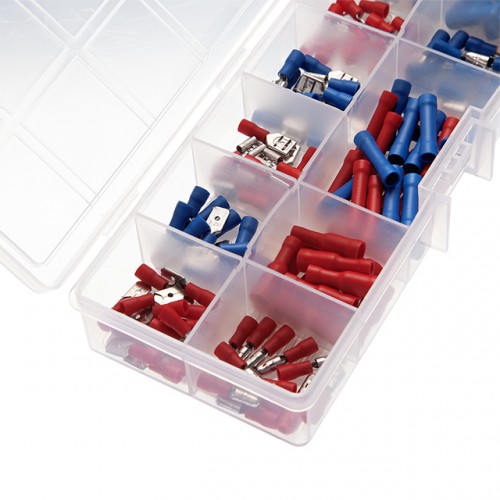 Коннекторы обжимные, 144 шт., изолированные, для автомобильной электропроводки INTERTOOL TC-9010