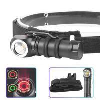 Фонарь налобный 6609-LED, АКБ 14500, ЗУ Type-C