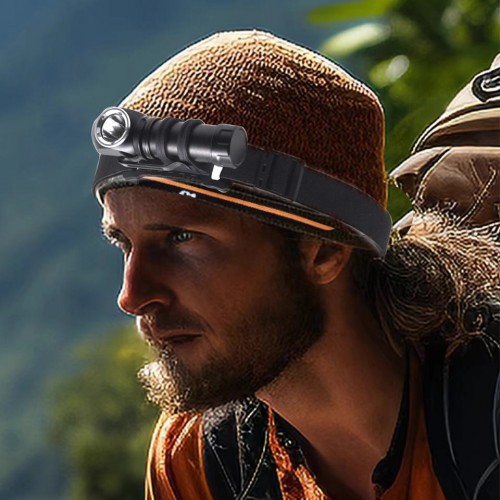 Фонарь налобный 6609-LED, АКБ 14500, ЗУ Type-C