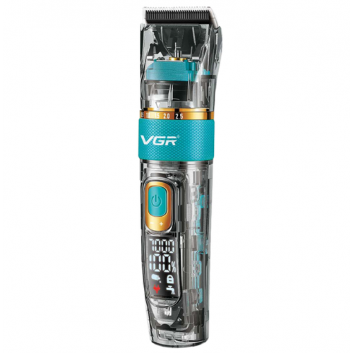 Аккумуляторная машинка для стрижки волос + 6 насадок, с USB, VGR V-695 / Беспроводной триммер для стрижки