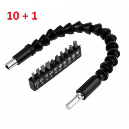 Гибкая насадка для отвёртки Flexible Screw Tool 10 в 1