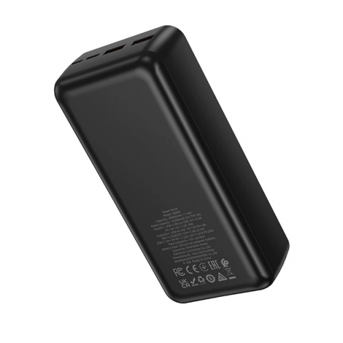 Внешний аккумулятор Power bank BOROFONE BJ80B 30000mAh PD22,5W+быстрая зарядка батарея зарядка Черный