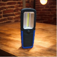 Фонарик ручной BL 205 COB на батарейках Синий