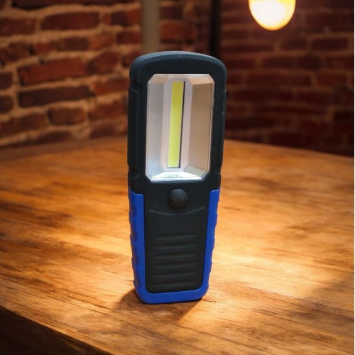 Фонарик ручной BL 205 COB на батарейках Синий