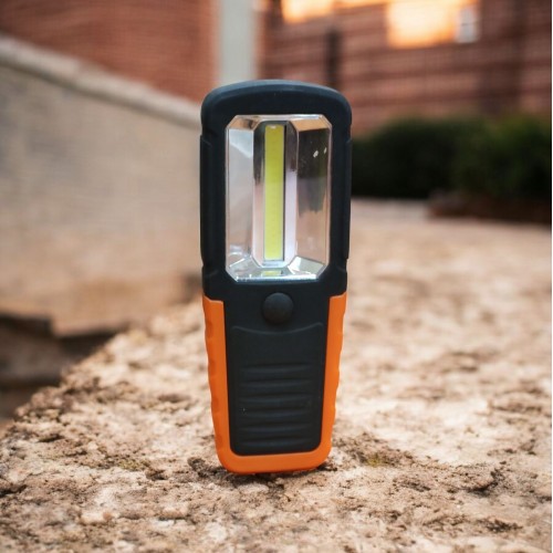 Фонарик ручной BL 205 COB на батарейках Оранжевый