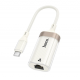 Адаптер переходник HOCO UA41B Crystal, Type-C to Ethernet RJ45 (100 Mbps)