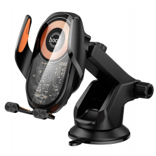 Автомобильный держатель для мобильного телефона HOCO HW34 с беспроводной зарядкой 15W Черный