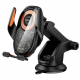 Автомобильный держатель для мобильного телефона HOCO HW34 с беспроводной зарядкой 15W Черный