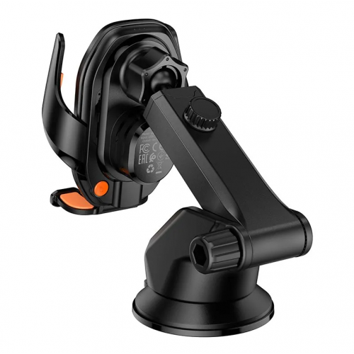 Автомобильный держатель для мобильного телефона HOCO HW34 с беспроводной зарядкой 15W Черный