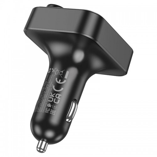 Автомобильный FM-трансмиттер модулятор Bluetooth MP3 HOCO E85 Tiger 20w, PD/QC, USB-C/ 2xUSB-A