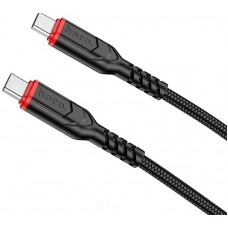 Кабель для зарядки HOCO X59 Type-C to Type-C Victory 60W data cable 1м Черный