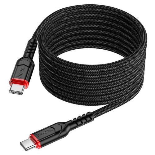 Кабель для зарядки HOCO X59 Type-C to Type-C Victory 60W data cable 2м Черный