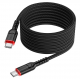 Кабель для зарядки HOCO X59 Type-C to Type-C Victory 60W data cable 2м Черный