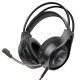 Игровые наушники с микрофоном HOCO W106 Tiger Gaming Headset проводные, с оголовьем Черные