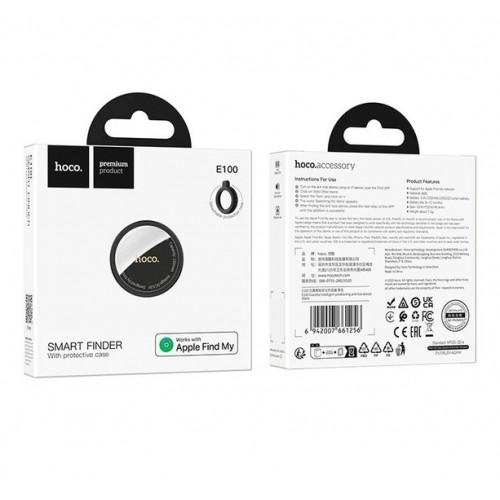 Поисковый трекер, 230 mAh, HOCO E100 Graceful Intelligent / Умный GPS трекер / Брелок для поиска вещей